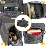 Waterproof Duffle Bag with Shoe Compartment