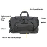 Waterproof Duffle Bag with Shoe Compartment