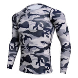 Camouflage Long Sleeve Compression T Shirt