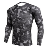 Camouflage Long Sleeve Compression T Shirt