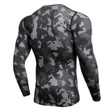 Camouflage Long Sleeve Compression T Shirt